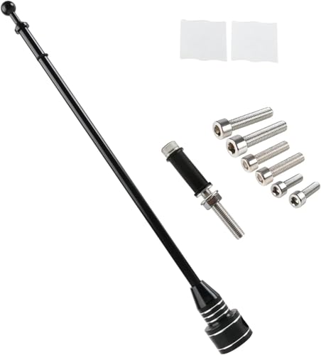 Motorcycle Adjustable Flagpole Mount Outdoor Weather Resistant Flag Pole Holder Fit for 1/2'' Luggage Racks for Harley Goldwing CB VTX CBR Yamaha Garden（Black） - color: Black style