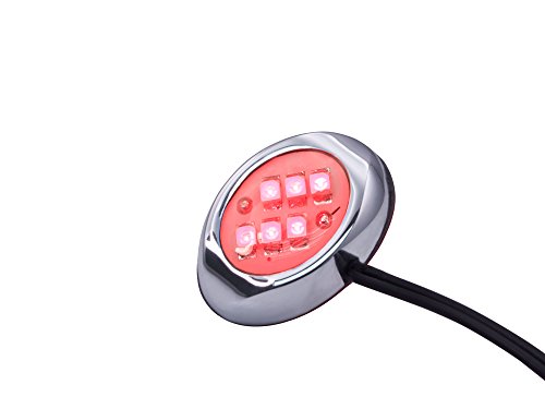 Oznium LED Modules (Round Chrome, Red LED) - color: Red LED, size: Round Chrome