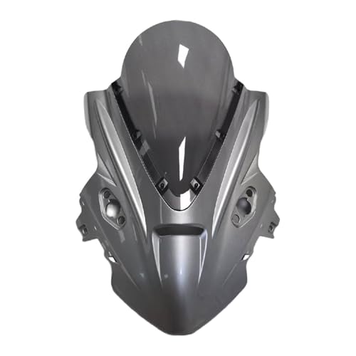 Motorcycle Windshield Windscreen for 675SR CF675SR CF 675SR-R, Motorcycle Double Bubble Windscreen Screen Wind Deflectors Accessories - color: Silver