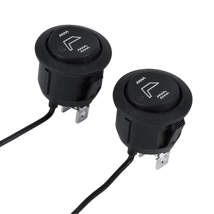 Qiilu Motorcycle Handlebar Switch, 7/8" 22mm, 12V, Horn High/Low Beam Turn Signal Control, Left and Right Pair for Motorbike