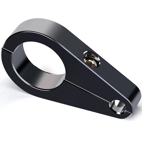 MoKitDora 1.125" Handlebar or Frame Mount Clutch Throttle Cable Clamp or Brake Line Clips Universal for Harley 1-1/8 inch Diameter Bars, Black - color: Black, size: 1.125 Inch
