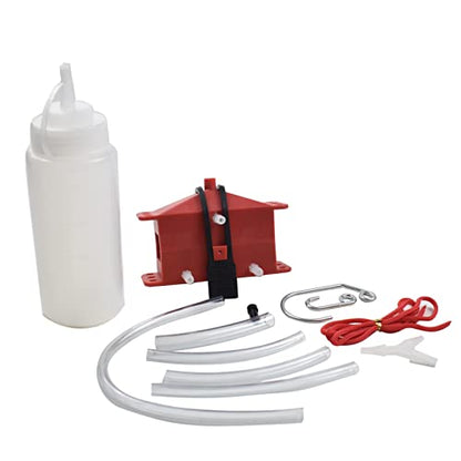 Motorcycle Chain Cleaner Kit Sprockets Scrubber Wash Tools Cleaning Brushes Gear Cleaner Tool Universal Motorbike Chains Lube Device (Red) - color: Red