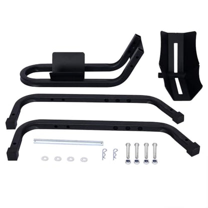 Motorcycle Wheel Chock, Heavy Duty Adjustable Front Tire Stand for 17" to 21" Wheels, Self Locking Motorcycle Wheel Cradle, Steel Bike Chock for Trailer, Garage, Truck Bed & Storage,