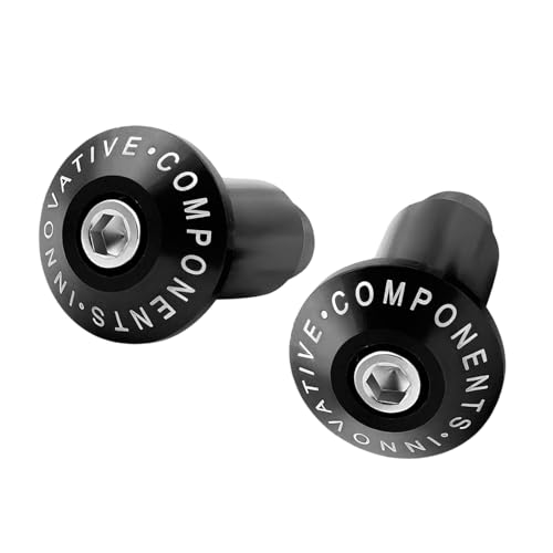 2 PCS Motorcycle Bar Ends, Fit for 22.2mm (7/8") Handlebar End Plugs, Vibration Reduction and Grip Protection, Universal for Most Motorcycles, Dirt Bikes (Black) - color: Black