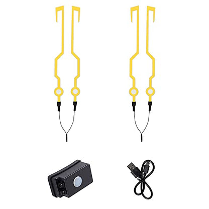 Motorcycle Helmet Light Kit,Waterproof 3 Mode LED Light Night Riding Signal Helmet Light for Motorcycle Bike Helmet,Yellow - color: Yellow