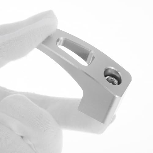 Universal Motorcycle Hanging Hook Rectangular Slot Motorcycle Helmet Luggage Bag Holder Hanger for Scooters Bicycles Silver Tone 61mm Length