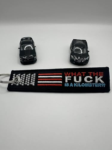 PrimeSecrets Keychains for Motorcycle, Scooter, Car, Mopes, ATV, Backpack Gift Men Women Street Racing Auto Parts Accessories - color: Wtf is a Kilometer