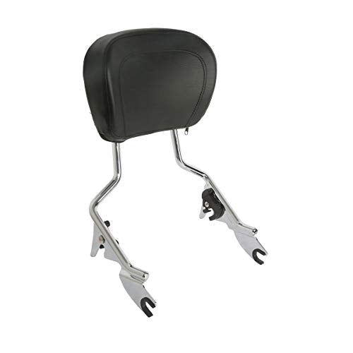 TCMT Sissy Bar Passenger Backrest W/Pad Fits for Harley Touring Road King Street Glide Road Glide 2009-2025 Electra Glide 2009-2022 Ultra Limited 2014-2019 Ultra Classic 2009-2013
