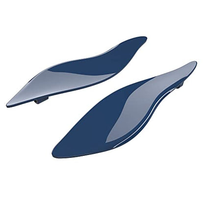 Advanblack Billiard Blue Side Wings Air Deflectors, Fairing Side Wing Windshield, Fairing Side Shield, Adjustable Wind Deflectors, Compatible for Harley Touring Street Electra Glide 2014-2023 - color: Billiard Blue