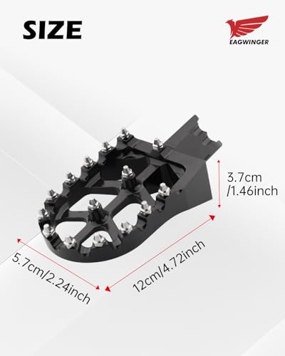CNC Foot Pegs Alumiunm Dirt Bike Footpegs Compatible with CRF50 CRF70 XR50 XR70 XR110 CRF XR 50 70 M2R SDG DHZ KAYO Dirt Bike Pit Bikes (Black, CRF50/70 XR50/70/110 TaoTao) - color: Black, size: CRF50/70, XR50/70/110, TaoTao