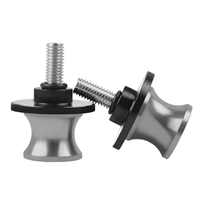 CHIFUN 2Pcs 10MM M10 X1.5/1.25 Motorcycle Swing Arm Spools Sliders CNC Aluminum Swingarm Spools Stand Screw Compatible with VULCAN S 650 900 Ninja 250 300 ZX-10R ZX-6R(Titanium) - color: Titanium