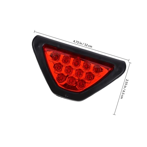Universal LED Triangle Tail Light Brake Lamp Set for Cars and Motorcycles, Red Emergency Warning Safety Light Compatible Trailer and Vehicle Rear Bumper