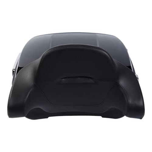 TCMT King Motorcycle Trunk Backrest Pad Two Up Mounting Rack Fit For Harley Touring 1997-2008 Electra Glide Road Glide Street Glide Pack - color: No Speaker Holes: Style B Chrome Rack