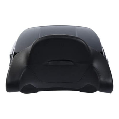 TCMT King Motorcycle Trunk Backrest Pad Two Up Mounting Rack Fit For Harley Touring 1997-2008 Electra Glide Road Glide Street Glide Pack - color: No Speaker Holes: Style B Chrome Rack