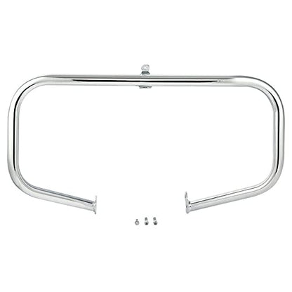 TCMT Highway Engine Guard Crash Bar Lower Vented Leg Fairing with 6.5" Speaker Pod Fit For Harley Touring 2014-2024 Road King Road Glide Street Glide Electra Glide - color: Chrome Crash Bar, Standard Leg, size: Style C Lower Vented Leg