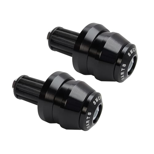 22mm 7/8'' Motorcycle Bar End Plug Sliders Universal Handlebar Grips Bar Ends Caps replacement for Honda Yamaha Suziku Kawasaki BMW Motorbike Dirt Bike(Black) - color: Black