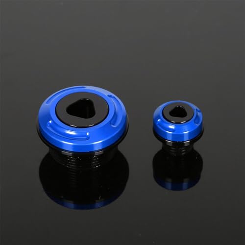 Monkey125 Engine Crankcase Cover Plugs Compatible with Monkey 125 GROM CT125 DAX 125 CNC Motorcycle Accessories Crankcase Hole Plug (Blue) - color: Blue3