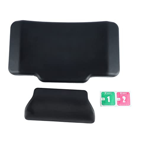 Motorcycle Luggage Box Back Cushion, PU Leather 3cm Thickness Tail Box Passenger Backrest Support Damping Pad Black(30x17x3cm)