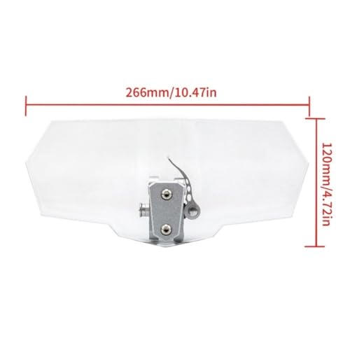 Fairing Windscreen Motorcycle Extension Spoiler Windshield Adjustable Windscreen Wind Deflector Acrylic Aluminum Alloy