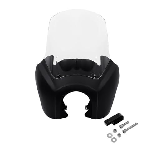Green-L Front Fairing with 15" Windshield Windscreen and Headlight Extension Block Fit for Harley Dyna FXDB FXDF FXDL 2006-2017 T-Sport 2000-2003 - color: Set C