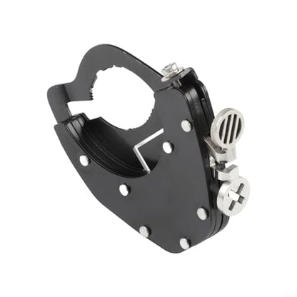 Stainless Steel Motorcycle Throttle Clip Cruise Control System Thumb Activated Lock for Most Bike Handlebar Accelerator Pipe Black(At the top) - size: At the top