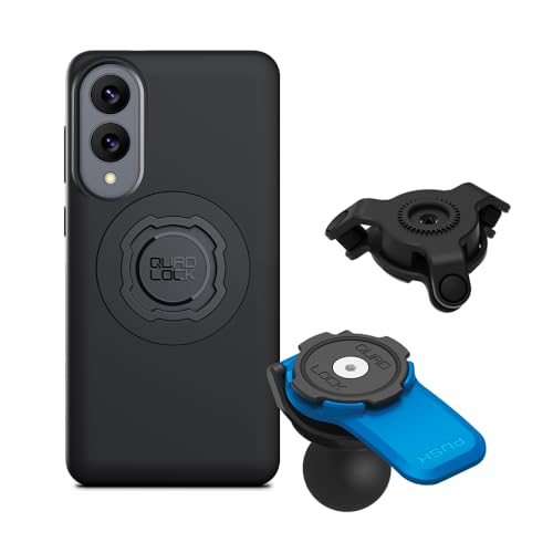 Quad Lock 1" Ball Adaptor for Motorcycle Phone Mount with Vibration Dampener and MAG Phone Case for Galaxy S25 Edge - size: Galaxy S25 Edge