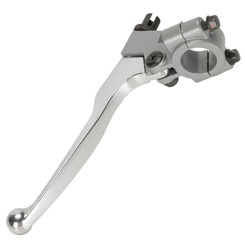 HIAORS Silver Brake Clutch Handle Lever for CT100U CC100X Mini Trail Bike 98cc 3HP 196cc 200cc Extreme Mini Bike 22mm 7/8" Handler bar Parts - color: Silver