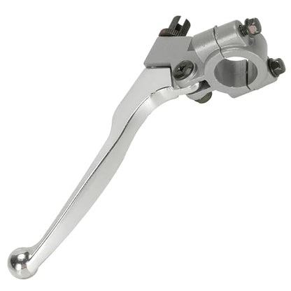 HIAORS Silver Brake Clutch Handle Lever for CT100U CC100X Mini Trail Bike 98cc 3HP 196cc 200cc Extreme Mini Bike 22mm 7/8" Handler bar Parts - color: Silver