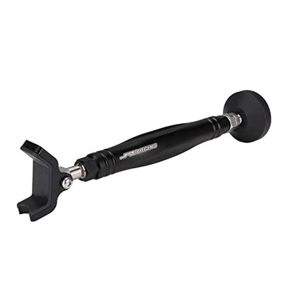 JFG RACING Motorcycle Rear and Front Wheel Stand Lift Trail Stand Easy And Portable - the Sixth Generation - Black - color: Black