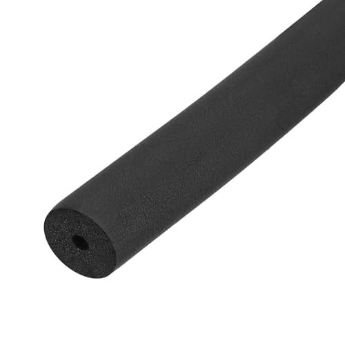 uxcell Foam Tubing for Handle Grip Support, Pipe Insulation Outside Pipe Lagging, 6mm(1/4") ID 34mm OD 1m Black - color: Black, size: 6mm x 34mm