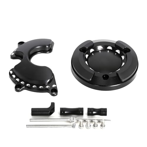 Monkey125 Left Right Engine Cover Protector Slider Compatible with Monkey 125 Super Cub C125 2018-2021 3D CNC Motorcycle Accessories Engine Crankcase Guard (Black) - color: Black2