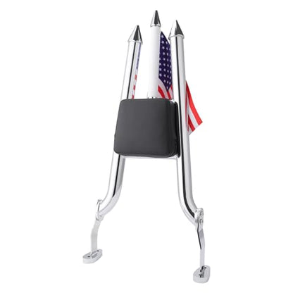 Sissy Bar for Harley Freewheeler/Road Glide 3 2015-2024 (Chromed) | backrest, 38mm steel, rust-proof powder coat. Quick-detach design. Weather-resistant. Bolt-on install, hardware included. - color: Chromed