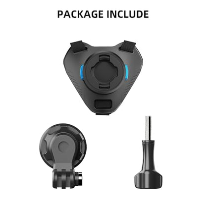 Magnetic Quick Release Motorcycle Helmet Chin Strap Mount Compatible with Go pro Hero 13,12,11,10, 9, 8, 7, (2018), 6 5,DJI Osmo Action 6/5 Pro/4/3/2, AKASO, SJCAM and More - color: T8 Pro