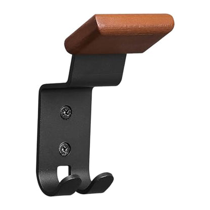 Helmet Holder Wall Mount Motorcycle Gear Rack Wooden Steel Hanger Display Stand with Key Hook Organizer Suitable for Entryway, 7.5x5x15.5cm - size: 7.5x5x15.5cm