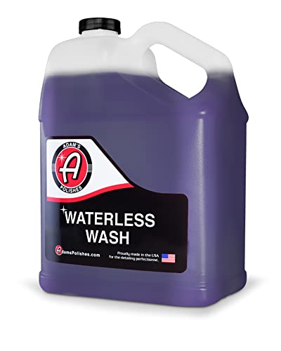 Adam's Polishes Waterless Wash (Gallon) - Cleaning Car Wash Spray for Detailing | Safe Ultra Slick Lubricating Formula for Auto, Boat, Motorcycle, RV | No Garden Hose, Wash Soap, or Foam Cannon - size: 128 Fl Oz (Pack of 1)