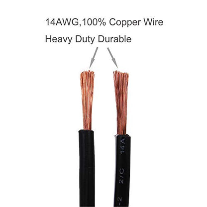 12FT 14AWG Battery Alligator Crocodile Clip to SAE Connector Extension Cable,12V SAE Quick Release Adapter to Alligator Clips Quick Disconnect Cable