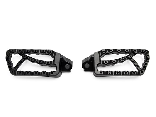 AltRider Adventure II Foot Pegs Compatible With BMW R 1200/1250 / 1300 GS/GSA - Heavy Duty Design - Boot Friendly, High Traction Cleats for Stability & Grip - Adjustable Camber & Height - Black - color: Black, size: Adventure II (58mm x 122mm)