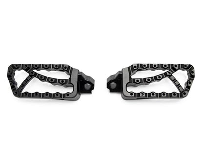AltRider Adventure II Foot Pegs Compatible With BMW R 1200/1250 / 1300 GS/GSA - Heavy Duty Design - Boot Friendly, High Traction Cleats for Stability & Grip - Adjustable Camber & Height - Black - color: Black, size: Adventure II (58mm x 122mm)