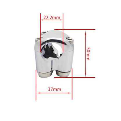 Universal 3 Buttons CNC Hand Control Momentary Switch Micro Switch, for 7/8 22mm Bars Handlebar Bobber Cafe Racer Chopper (Chrome) - color: Chrome, size: 7/8 Inch