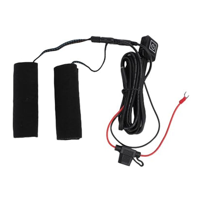 Zunate Heated Grips Cover with 3 Adjustable Heat Settings, Rapid Heating Motorcycle ATV Handlebar Sleeve for Cold Weather with IP67 Rating Control