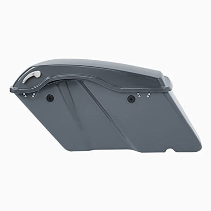 HR3 Gunship Gray Hard Saddlebags Compatible with 2022 Road Glide ST Road Glide Special Road Glide Limited Street Glide ST Street Glide Special Ultra Limited - color: Gunship Gray