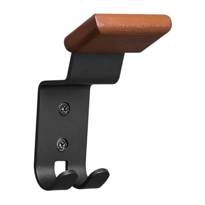 Helmet Holder Wall Mount Motorcycle Gear Rack Wooden Steel Hanger Display Stand with Key Hook Organizer Suitable for Entryway, 7.5x5x15.5cm - size: 7.5x5x15.5cm
