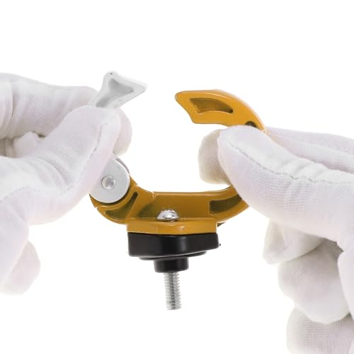 Universal Motorcycle Hanging Hook Round Shape Motorcycle Helmet Luggage Bag Holder Hanger for Scooters Bicycles Yellowish White 1 Pc 75mm - color: Yellow