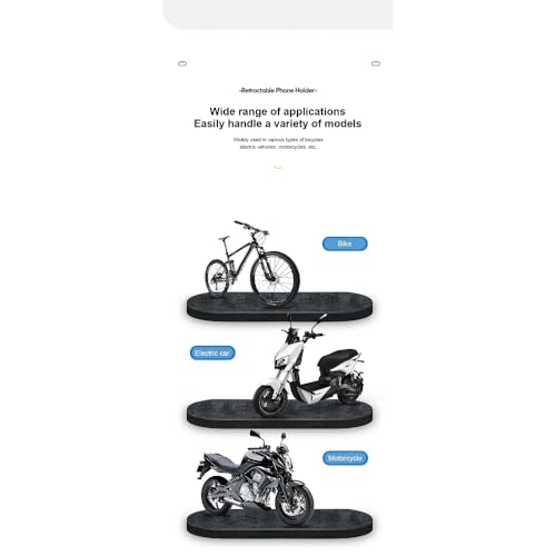 Waterproof Motorcycle Bike Mobile Phone Holder Magnetic Universal Bicycle GPS 360 Swivel Adjustable Motorcycle Cellphone Holde (Black) - color: black