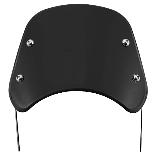 Kucehiup Motorcycle Windshield Wind Deflector Fit 5 to 7" Round Headlight