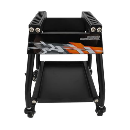 Dirt Pit Bike Stand 1100 lbs Load Capacity Detachable Lift Maintenance Universal Stand for Surron MX Moto Tuttio Motocross Enduro Dual Sport Ebike Steel Heavy Duty Anti Slip Panel Hoist