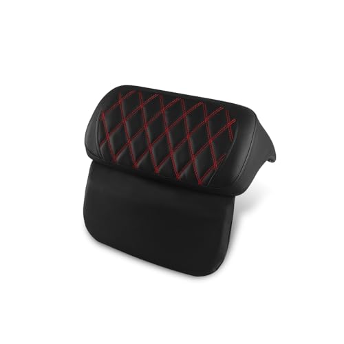 Chopped Razor Tour Trunk Backrest Pad Compatible with Harley 2014-2025 Street Road Glide FLHR FLHTCU FLHX Trunk Rack Backrest Pad(Red) - color: Red