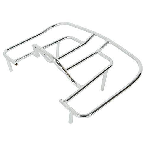 Green-L Rear Trunk Mounted Luggage Rack Fit for Honda 2001-2017 Goldwing GL1800 Motorcycle Chrome Tourbox Carrier - color: Style B chrome