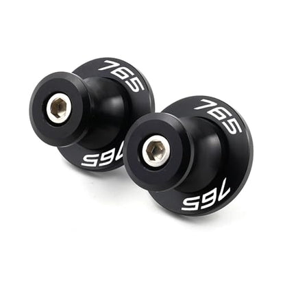 Swingarm Spools, Compatible With Triumph Street Triple 765 RS S R 765RS 765R 675 Motorcycle Swingarm Spools Sliders Stand Screw(Black-765)