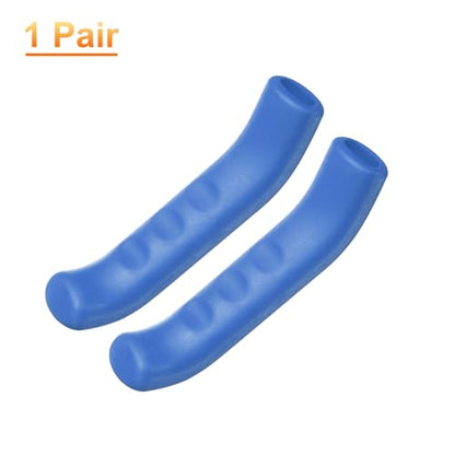 HARFINGTON 1 Pair Bike Brake Lever Cover Silicone Anti-Slip Blue | Brake Lever Grip Protector Handle Protection Covers Sleeve for Mountain Road Bike Cycling - color: Blue